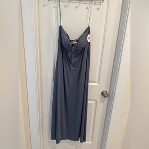 NWT Soma blue/grey strapless dress